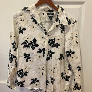 Chaps Button down blouse long sleeve